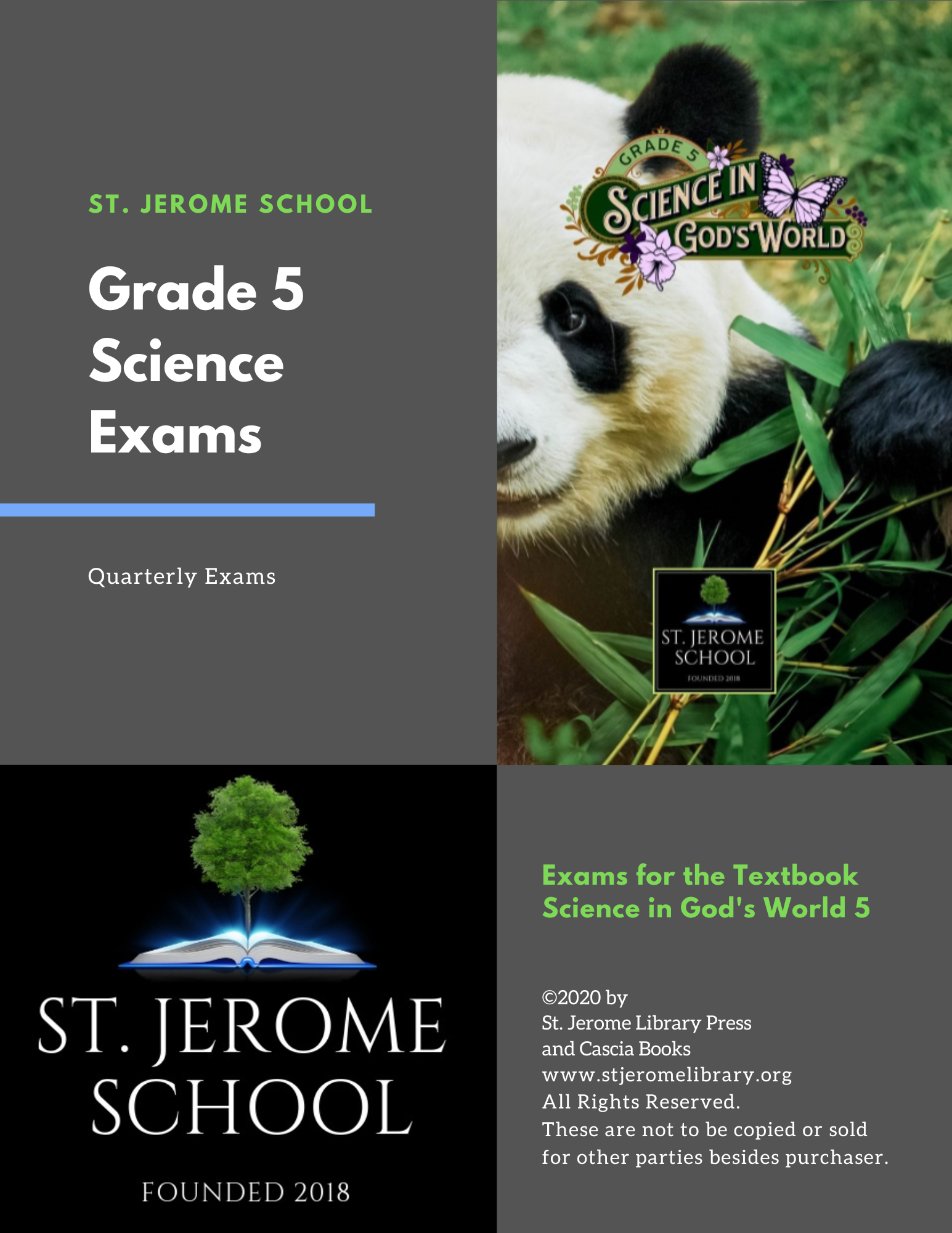 SJS Grade 5 Science Exams St. Jerome School and Library