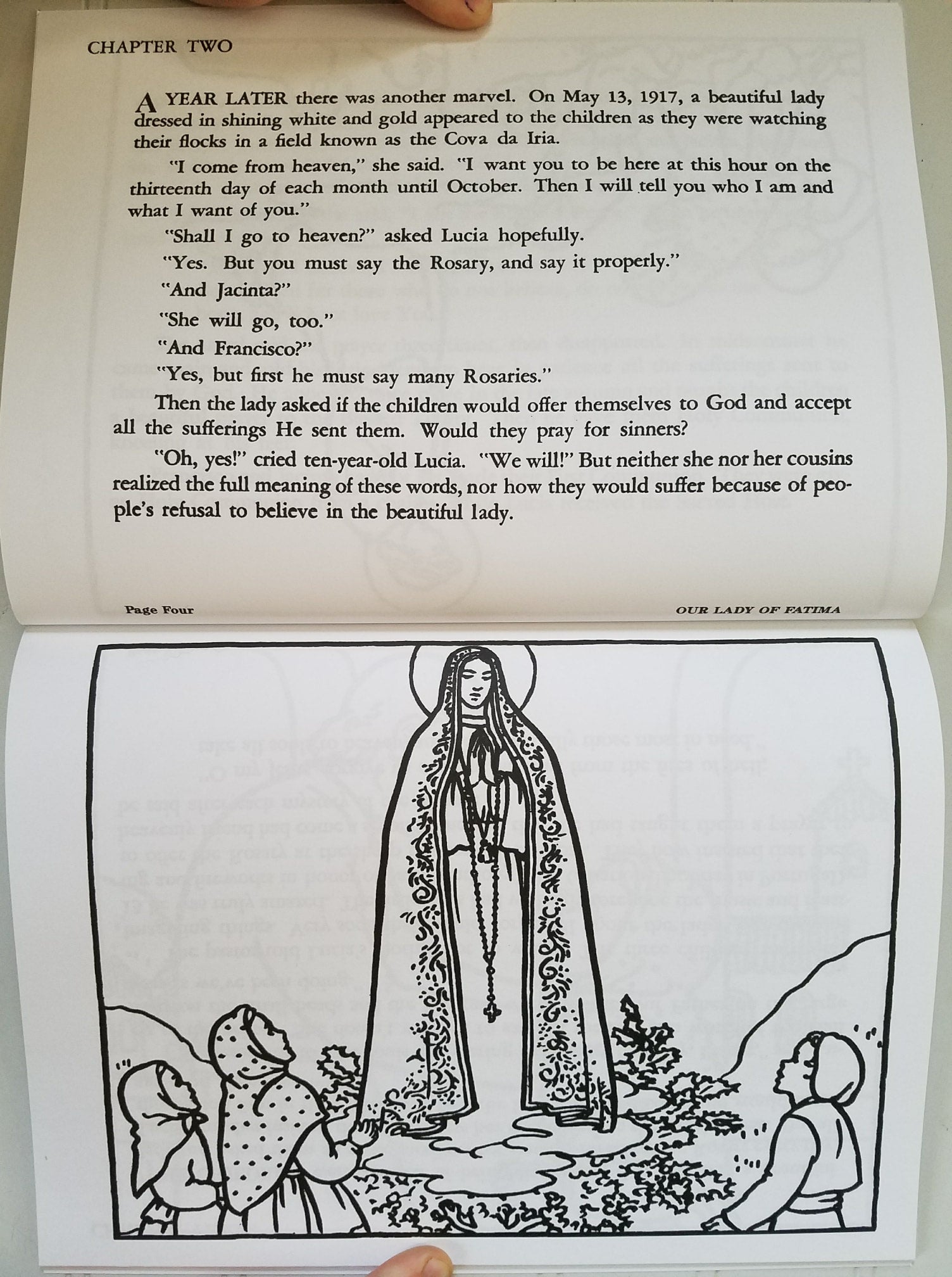 Our Lady Of Fatima Coloring Page