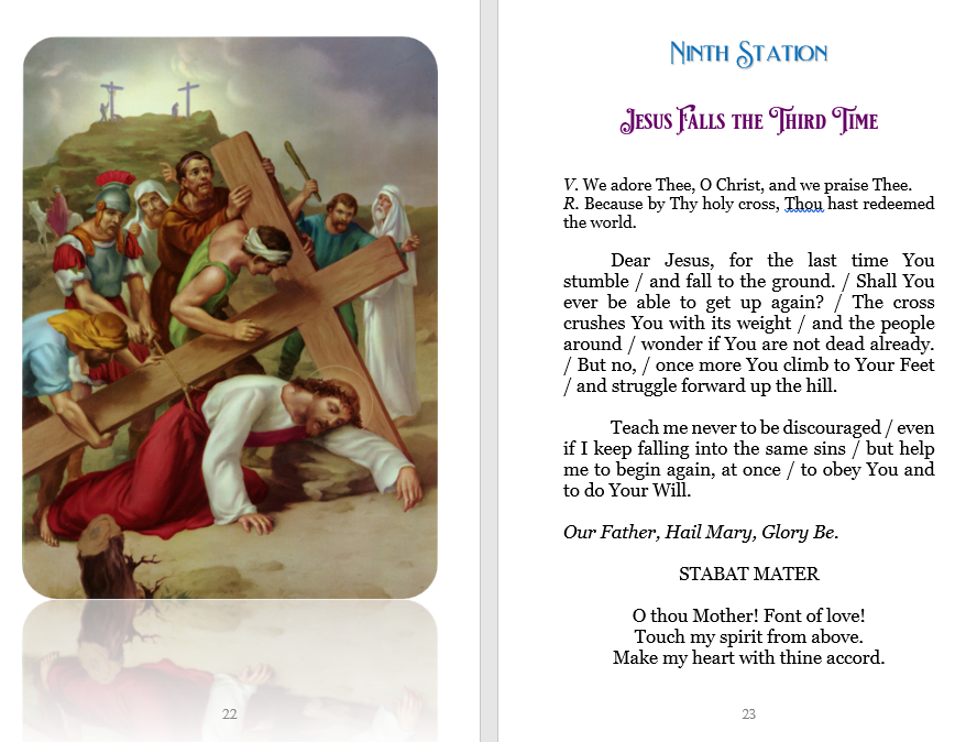 Traditional Stations of the Cross for Children St. Jerome School and
